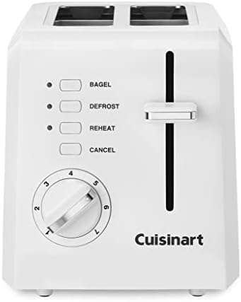 Compact White Toaster Oven: Cuisinart 2-Slice, CPT-122