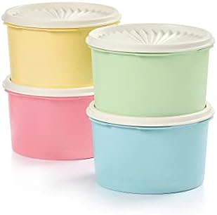 Vintage-inspired Tupperware Canister Set: 8 Pieces for Safe and Stylish Food Storage