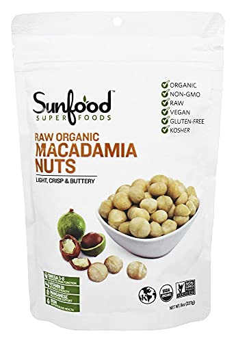 Nutty Delights: Sunfood Macadamia & Brazil Nuts Bundle – 2x 8oz Bags