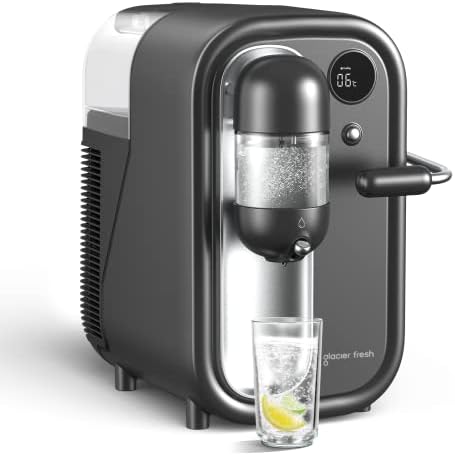 Sparkling Water Maker with LED Display & 1.6L Water Tank
