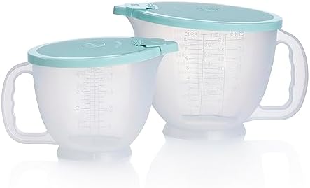 Tupperware Mix-N-Store Pitcher Set: Aquamarine, Dishwasher Safe & BPA Free