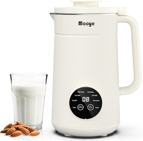Mooye 35oz Nut Milk Maker – Homemade Almond, Oat, Soy Milk Machine