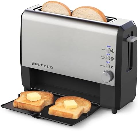 West Bend 77222: QuikServe Toaster with Bagel & Gluten-Free Settings