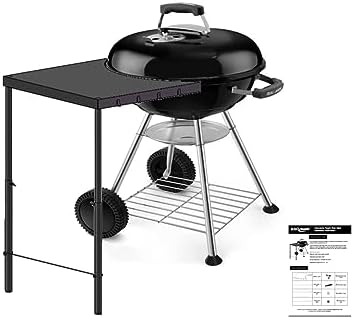 Heavy Duty Portable Work Table for Weber Charcoal Grill