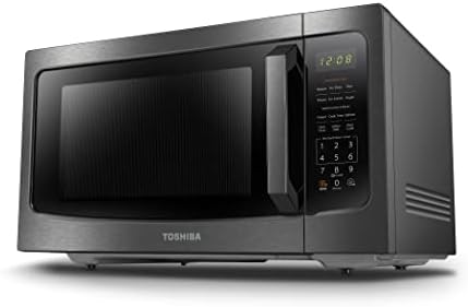 TOSHIBA ML-EM45P(BS) Countertop Microwave Oven: Smart Sensor, Position Memory Turntable
