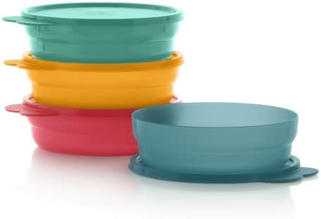 Tupperware Microwave Cereal Bowls + Lids: Reheatable & Leak-Proof