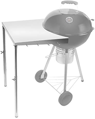 Stanbroil Stainless Steel Work Table: Perfect for Weber Charcoal Kettle Grills