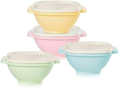 Vintage Multi Color Tupperware Heritage Bowls – BPA Free