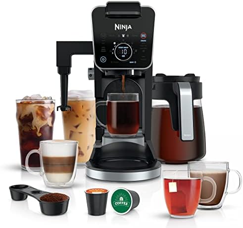 Ninja CFP301 DualBrew Pro: 4 Brew Styles, Iced Coffee Maker, Frother, Hot Water System
