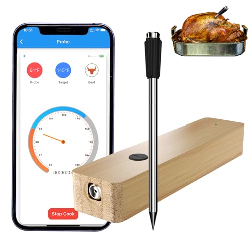 Wireless Meat Thermometer: Perfectly Cooked BBQ Every Time!
