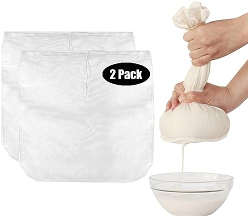 Premium Reusable Nut Milk Bags for Straining Almond/Soy Milk