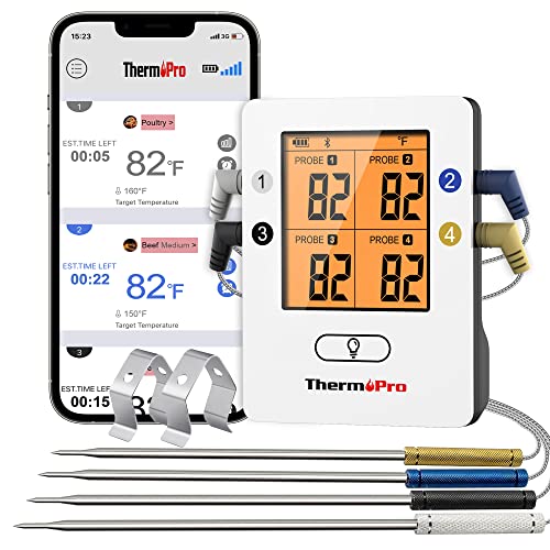 ThermoPro TP25 Bluetooth Meat Thermometer: Smart & Reliable BBQ Cooking Assistant