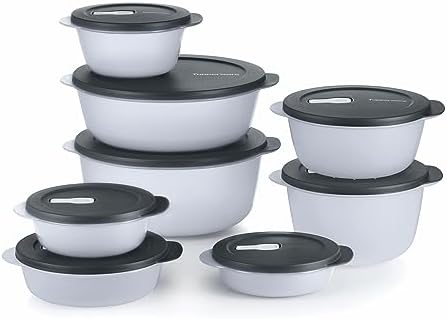 Tupperware Store Serve & Go 16 Piece Round Food Containers Set