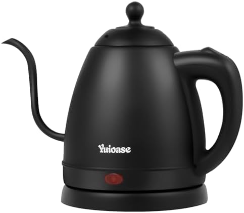 YUIOASE Electric Gooseneck Kettle: Fast Heating, Auto Shutoff, Pour-over Coffee & Tea