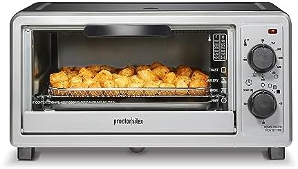 Simply-Crisp Toaster Oven Air Fryer Combo: 4 Functions, Auto Shutoff