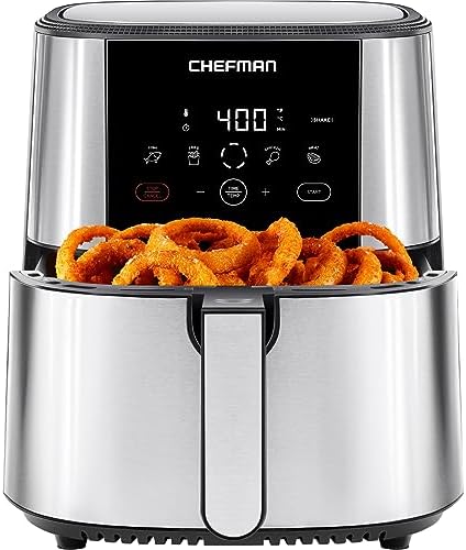 Chefman TurboFry XL Air Fryer: Family Size, Digital Control, Nonstick Parts