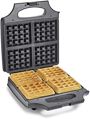 BELLA Classic Waffle Iron: Easy Cleanup, Extra Large Plates