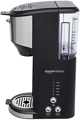 Amazon Basics Drip Coffee Maker: Black & Stainless Steel