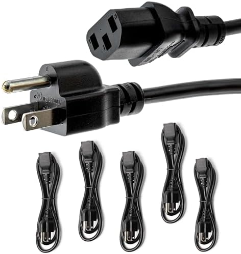 UL Listed Power Cord Pack: 5ft Hot Instant Pot to TV Cord