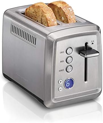Hamilton Beach 2 Slice Toaster: Bagel Setting, Stainless Steel