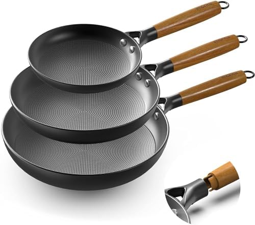 Imarku Non Stick Frying Pans – Professional Cast Iron Skillet Set