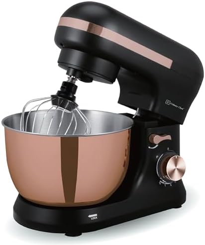 Luxury Baking Companion: Retro Stand Mixer (Rose Gold Bowl)