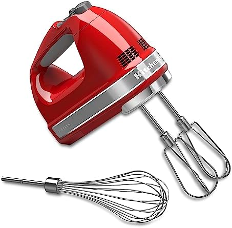 KitchenAid 7-Speed Hand Mixer: Empire Red Juicing Power