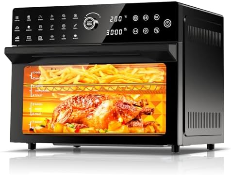 Ultimate Air Fryer Combo: 32QT Toaster Oven with 360°Hot Air Circulation