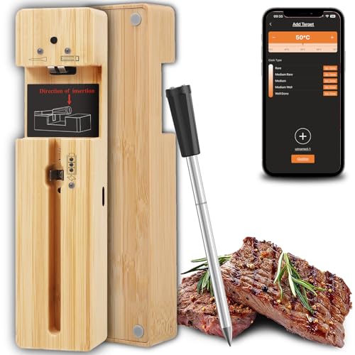 Smart Wireless Meat Thermometer for Perfectly Cooked Meats